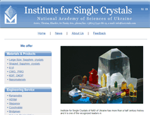 Tablet Screenshot of iscrystals.com